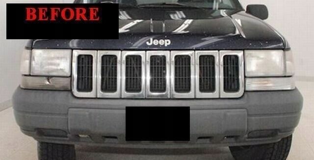 1993-1998 JEEP GRAND CHEROKEE - LIstwy chrom grill chromowane na atra zdjęcie 2