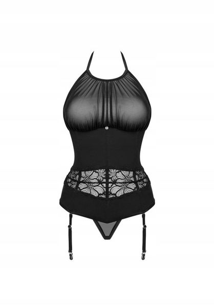 Obsessive Gorset i stringi Serafia czarne M/L zdjęcie 6