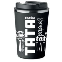KUBEK TERMICZNY Premium czarny prezent na Dzień Ojca dla Taty TATA KT_372