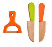 DREWNIANE WARZYWA I OWOCE DO KROJENIA W SKRZYNCE NA MAGNES DLA DZIECI XXL