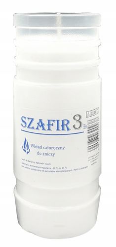 Wkłady do zniczy Parafinowe Szafir3 /14cm + Zapalarka GRATIS na Arena.pl