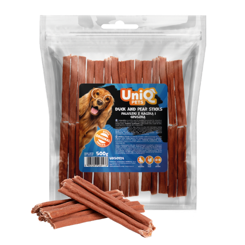 Przysmaki dla psa paluszki z kaczką i gruszką 500g CHEWY UNIQ PETS na Arena.pl