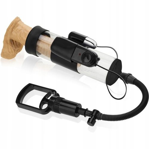 Pompka powiększająca penisa z wibrującym jajeczkiem do pieszczot na Arena.pl