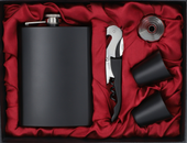 Zestaw Piersiówka + Nóż Kelnerski + Kieliszki