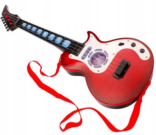 GITARA Z ŚWIATŁEM I DŹWIĘKIEM GRAJĄCA INTRUMENT DLA DZIECI na Arena.pl