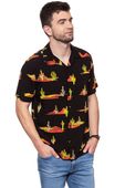 KOSZULA WRANGLER SS RESORT SHIRT BLACK W5907TI01 L