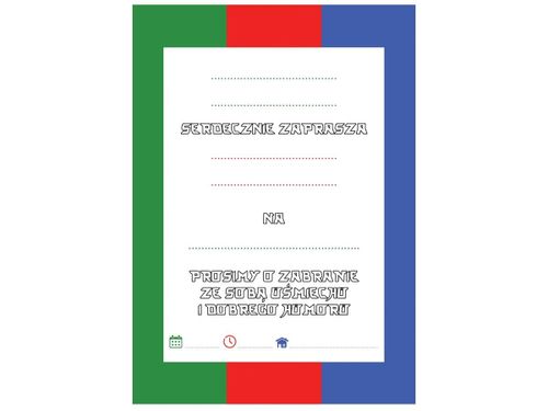 Zaproszenia urodzinowe Ninja, 6 szt. na Arena.pl