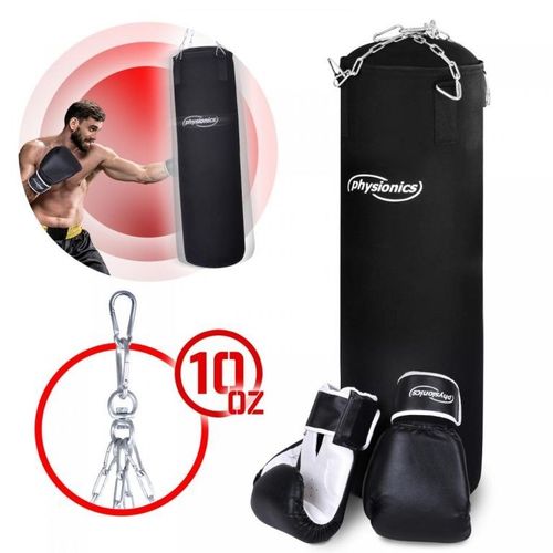 Physionics Zestaw bokserski z rękawicami, 30 x 100 cm na Arena.pl