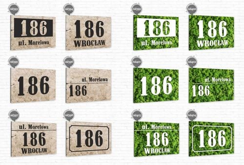 Tabliczka ADRESOWA ALUMINIOWA Tablica NUMER DOMU na Arena.pl