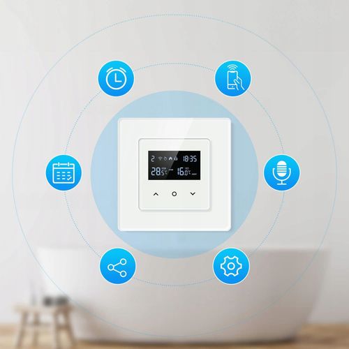 Inteligentny Termostat Obciążalny Ogrzewanie 16A Biały WiFi TUYA PSMART na Arena.pl