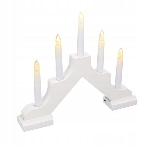 ŚWIECZNIK ADWENTOWY 5 LED ŚWIĄTECZNY LATARENKA Z TIMEREM NA BATERIE na Arena.pl