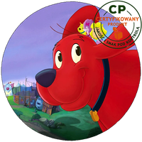 Opłatek na tort Clifford - Wielki Czerwony Pies