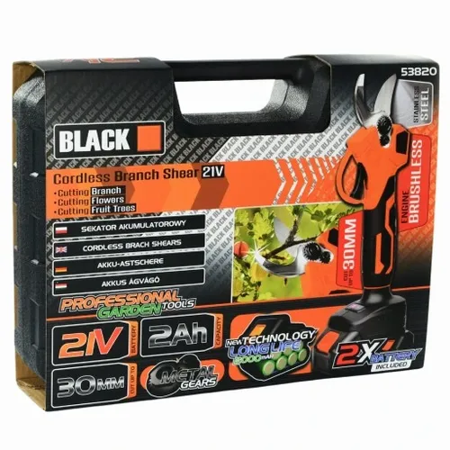 SEKATOR AKUMULATOROWY DO KRZEWÓW GAŁĘZI 30mm 21V + 2 X AKU 2Ah i Ładowarka na Arena.pl