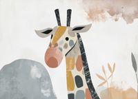 Plakat 18x13cm Żyrafa Bambino