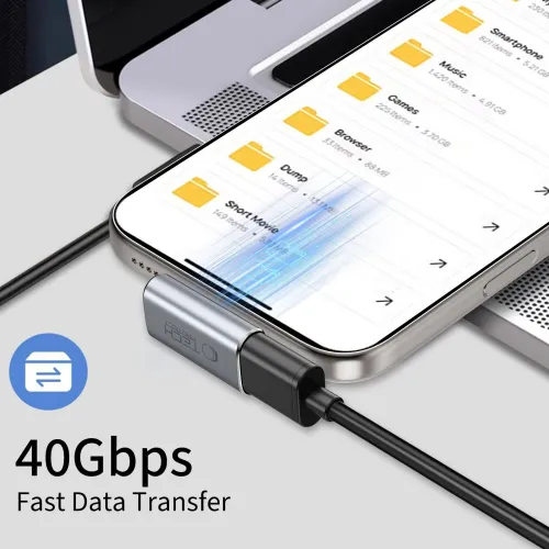 adapter kątowy tech-protect ultraboost aa03 usb-c - szary na Arena.pl