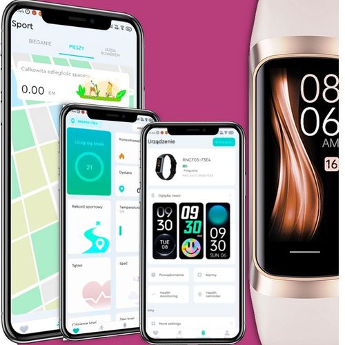 Zegarek damski SMARTWATCH RBN AMOLED SMARTBAND FIT-K na Arena.pl