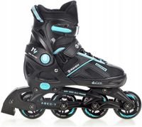 Rolki Regulowane RAVEN Pulse Black/Cyan 37-40