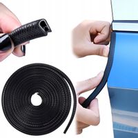 MOCNA LISTWA OCHRONNA ZBROJONA KRAWĘDZIOWA NA KRAWĘDŹ DRZWI CZARNA 2m