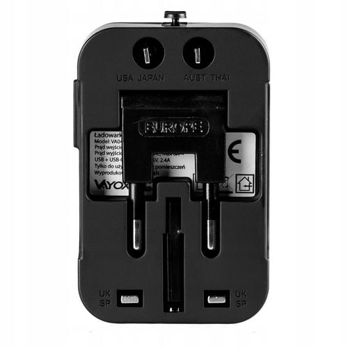 PRZEJŚCIÓWKA ADAPTER PODRÓŻNY CAŁY ŚWIAT GNIAZDKA UK USA EU ŁADOWARKA na Arena.pl