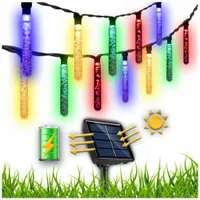 GIRLANDA SOLARNA OGRODOWA SOPELKI 30 LED 6,5M Lampki Solarne Ogrodowe Lampy