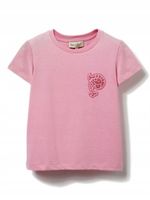 Emilio Pucci PUCCI Junior Koszulka bawełniana z aplikacją - różowa
