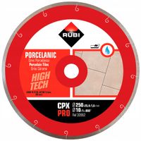 RUBI TARCZA DIAMENTOWA CPX 250 x 25,4mm PRO, DO GRESU PORCELANOWEGO