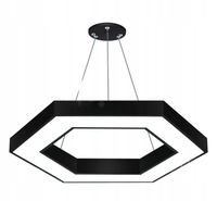 Lampa sufitowa wisząca żyrandol LED 80cm Hexagon