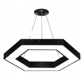 Lampa sufitowa wisząca żyrandol LED 80cm Hexagon