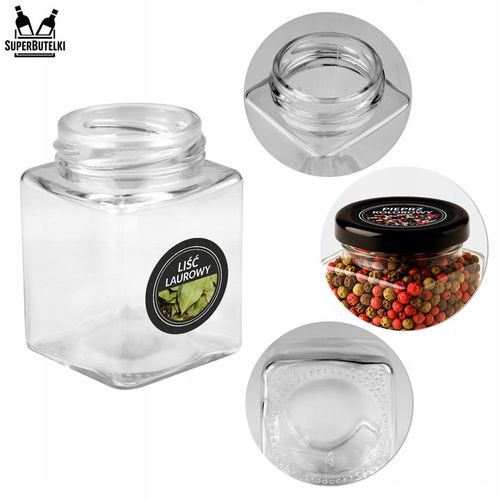 24x POJEMNIKI NA PRZYPRAWY DŻEM SŁOICZKI SZKLANE SŁOIKI 120 ml 80x na Arena.pl