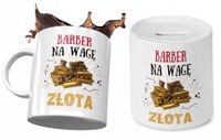 Dla Barbera Zestaw Kubek + Skarbonka Na Prezent Z Nadrukiem Ze Zdjęciem