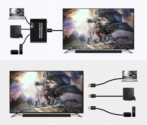 SWITCH HDMI 2.0 3x1 PRZEŁĄCZNIK ROZDZIELACZ ULTRA HD HDCP 2.2 HDR10 4K/60HZ na Arena.pl