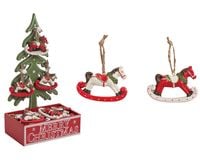 Kpl. 24 zawieszek - Konik na biegunach 6x5cm