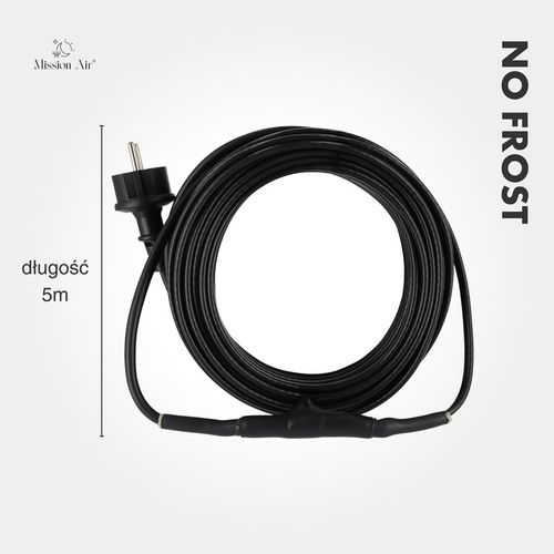 KABEL GRZEWCZY PRZEWÓD GRZEJNY Z TERMOSTATEM do rur rynny dachu 16W/m | 5M na Arena.pl