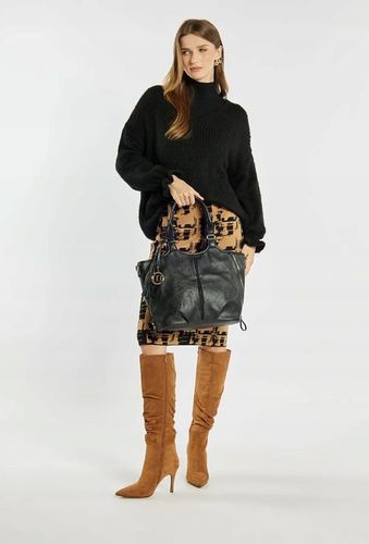 Torebka Damska KLASYCZNA SHOPPER MONNARI NA RAMIĘ Aktówka Czarna Premium na Arena.pl