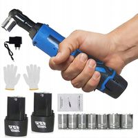 ELEKTRYCZNY KLUCZ AKUMULATOROWA UDAROWY GRZECHOTKĄ + 2 AKU