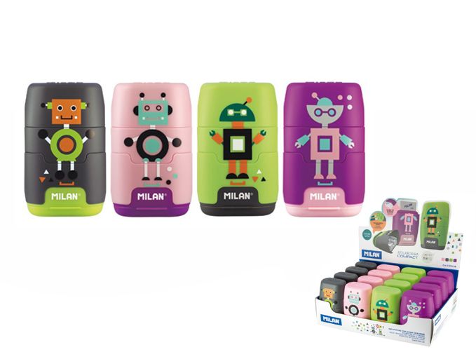 TEMPERÓWKO-GUMKA COMPACT HAPPY BOTS (16) 2576 zdjęcie 1