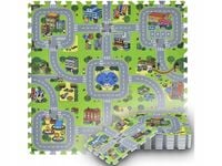 PUZZLE PIANKOWE GRUBA MATA PIANKOWA DLA DZIECI MIASTO ULICE
