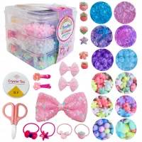 DLA DZIECI  ZESTAW KORALIKÓW DO TWORZENIA BIŻUTERII AKC