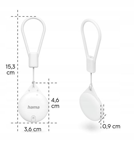 Lokalizator GPS Hama Air-Tag Apple find me Bluetooth biały na Arena.pl