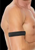 ouch! opaska na biceps z neoprenu czarna - komfortowy model puppy play