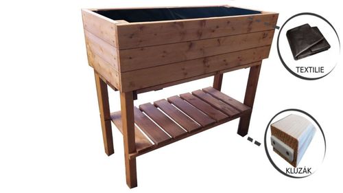 Kwietnik na wysokich nogach z farbą, 985 x 410 x 870 mm na Arena.pl