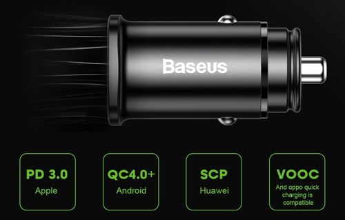 Baseus ładowarka samochodowa QC 4.0 USB-C PD KABEL na Arena.pl