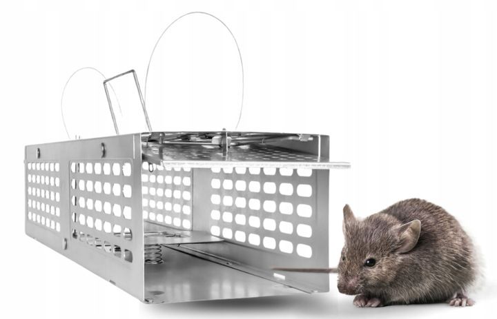 MYSZOŁAPKA ŻYWOŁAPKA PUŁAPKA ŁAPKA NA MYSZY I SZCZURY CHWYTACZ zdjęcie 6