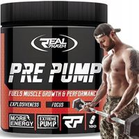 PRZEDTRENINGÓWKA w tabletkach SIŁA MOC POMPA Real Pharm PRE PUMP 180 tabl.