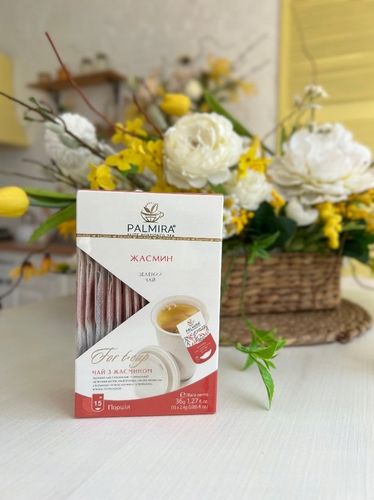 Herbata zielona liścasta deluxe z kwiatami jaśminu Palmira 15 saszetek na Arena.pl