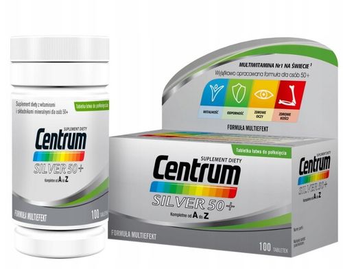 CENTRUM SILVER 50+ zestaw witamin i minerałów 100 tabletek na Arena.pl