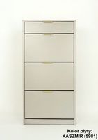 Szafka na buty z szufladą Roma SM kolor KASZMIR ZŁOTE UCHWYTY (NK)