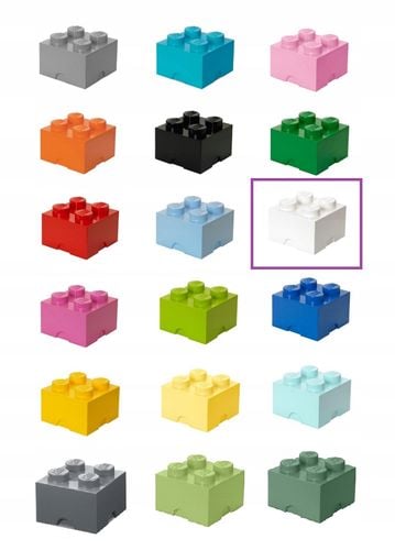 Pojemnik LEGO Storage Brick 4 biały na Arena.pl