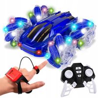 SAMOCHÓD ZDALNIE STEROWANY RĘKĄ GESTAMI PILOTEM 4x4 RC OPASKA niebieski