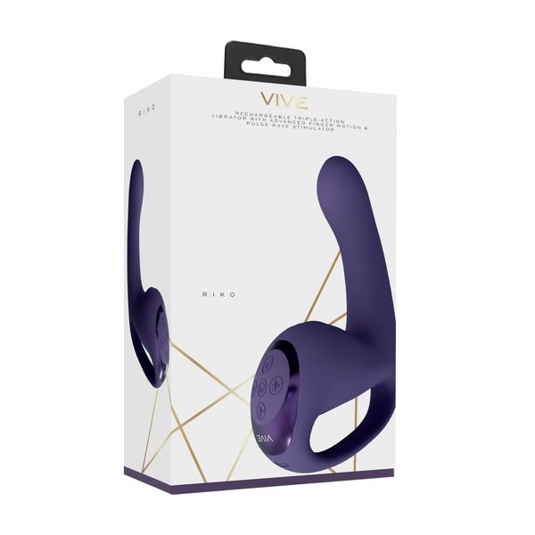 Riko - Rechargeable Triple Action Vibrator With Advanced Finger Motion & zdjęcie 2